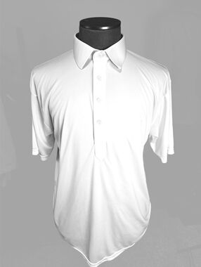 Collars & Co. White Dress Collar Polo - Performance Stretch - Size XL